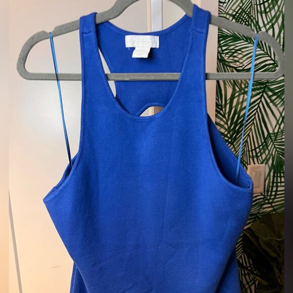 House of Harlow 1960 Cobalt Bodycon Keyhole Dress Large - Picture 2 of 10